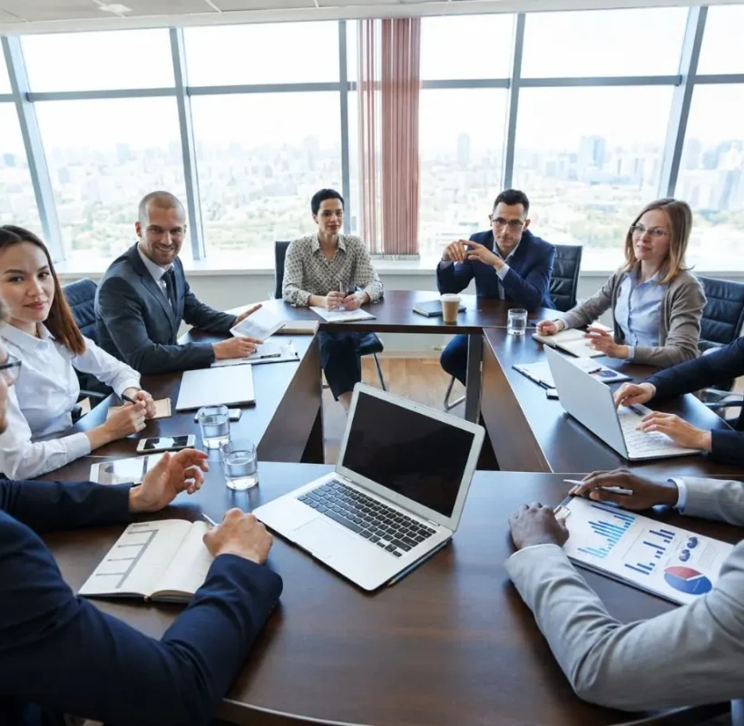 Collaborative Business Meeting with City Views-150kb
