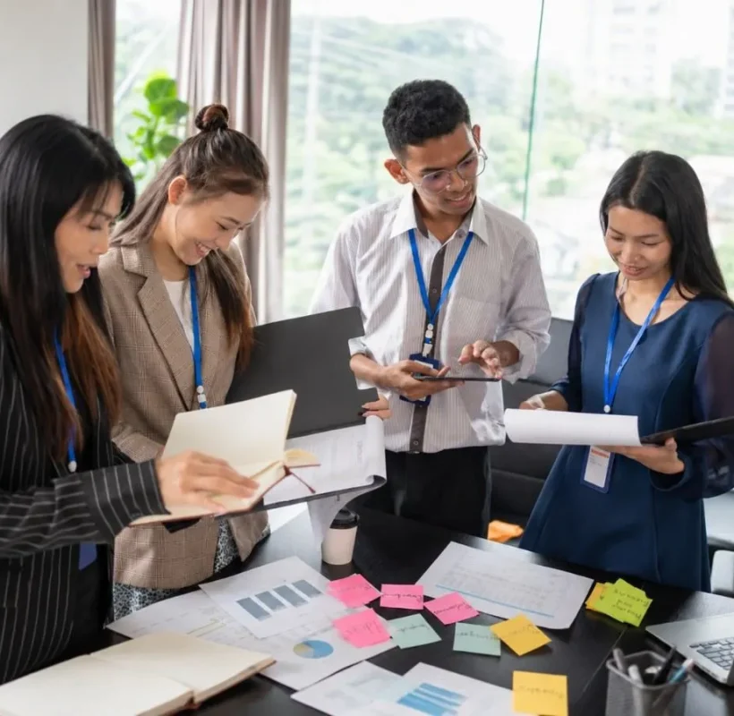 Collaborative Office Brainstorming Meeting-150kb