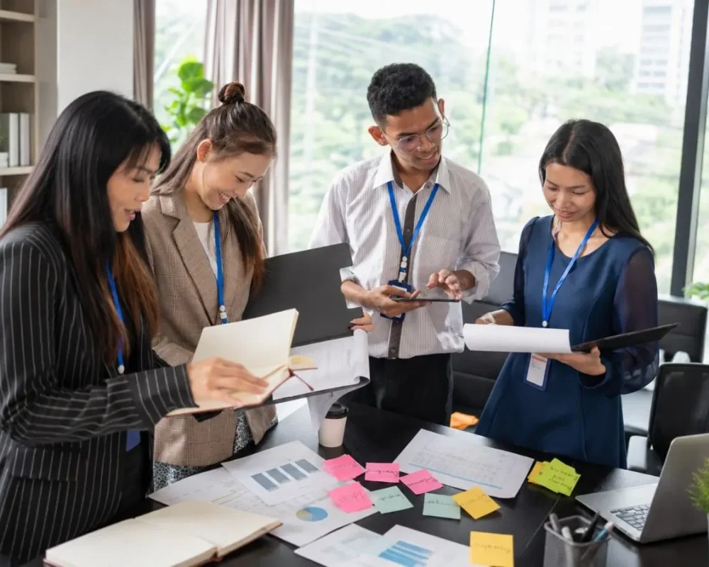 Collaborative Office Brainstorming Meeting-150kb