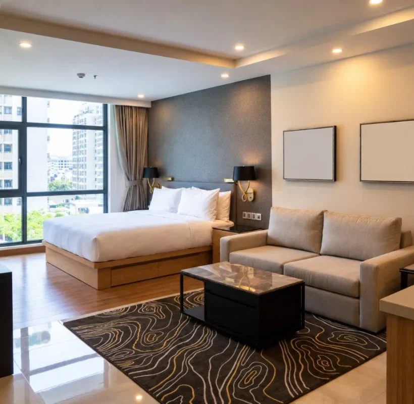 Modern Hotel Suite with City Views-150kb